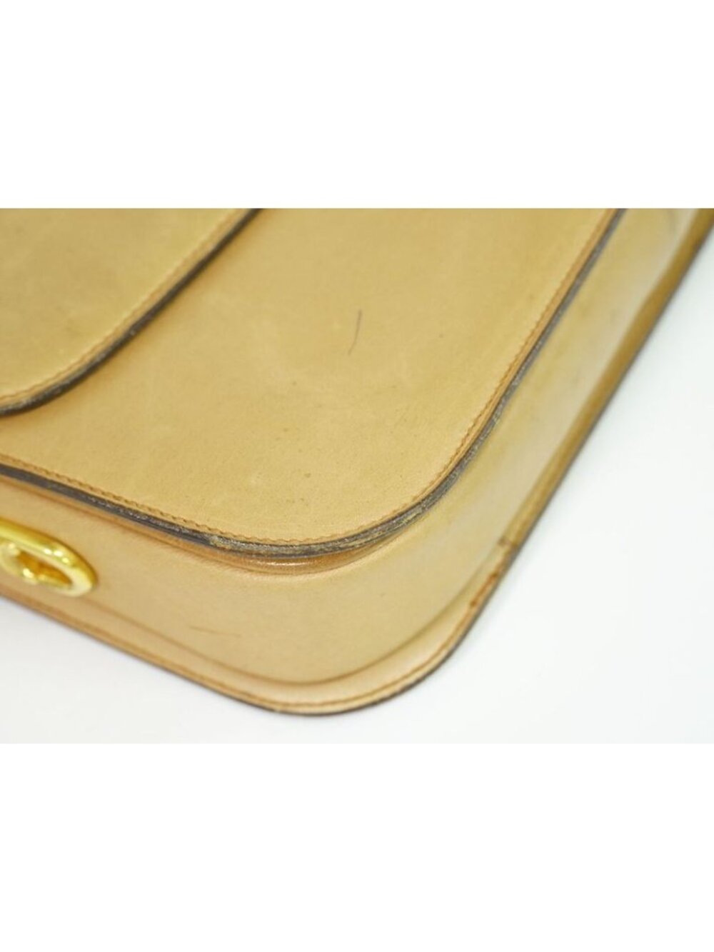 Celine Leather Shoulder Bag Beige - Picture 7 of 9